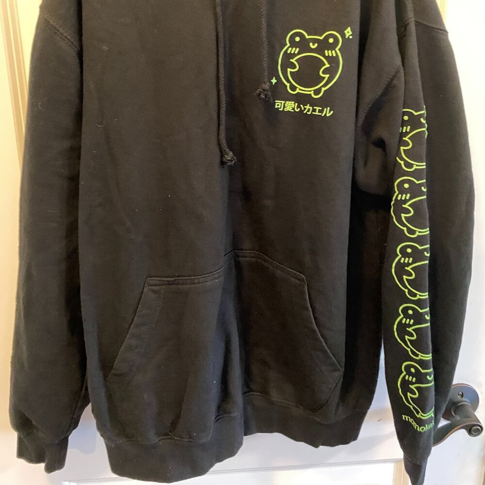 momokokkoii Albert the Frog Ultimate Black Hoodie - Picture 5 of 5